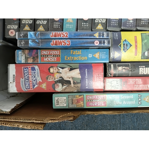 198 - A collection of VHS tapes to include Red Dwarf, Only Fools and Horses plus more
