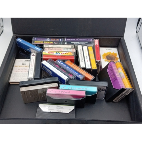 199 - A collection of vintage Cassette tapes inside two tape storage cases, artists include; Craig David, ... 