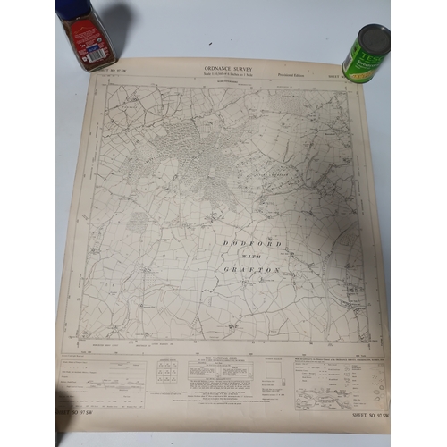 229 - A collection of maps and posters, to include, tribute to the queen mother poster, a map of Worcester... 