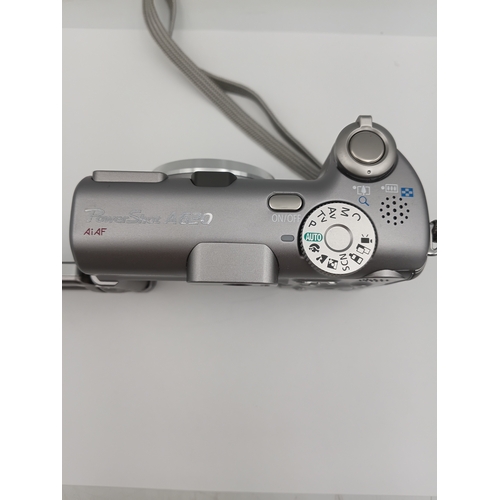 186 - A Cannon power shot A620 with 7.1 mega pixels and a travel bag, in good condition fully working.