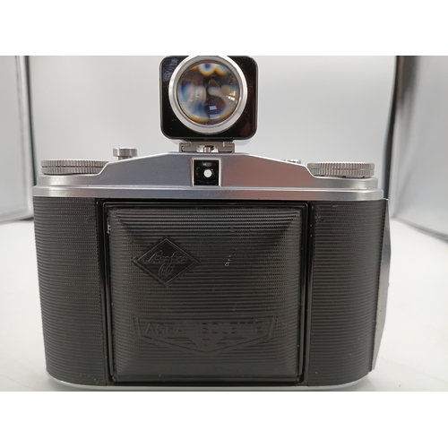 187 - A vintage Agfa Isolette 2 with Solinar lens and Voist lander viewfinder. Tested and working