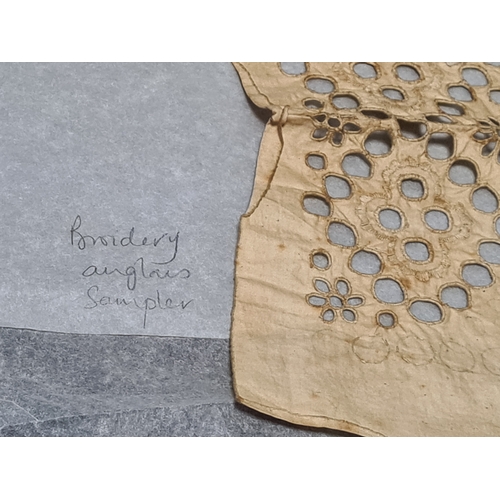 236 - A collection of fine vintage lace and embroidery to include fine detailed bobbin work and 19th Centu... 
