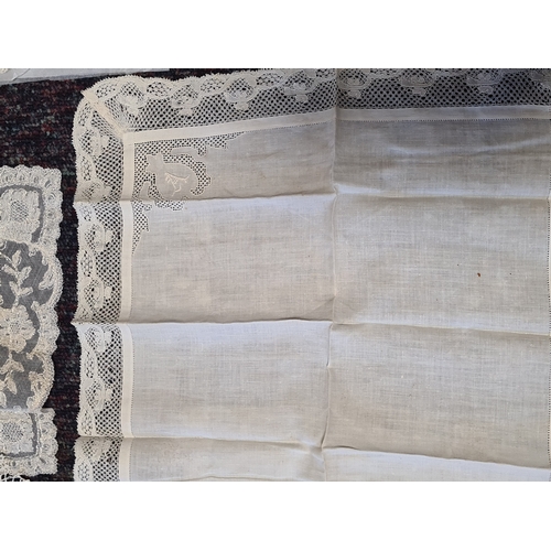 237 - A collection 8 pieces of fine vintage British & Irish lace, tatting and crochet samples. some items ... 
