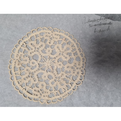 237 - A collection 8 pieces of fine vintage British & Irish lace, tatting and crochet samples. some items ... 