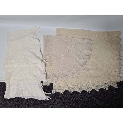 240 - A collection of 5 mid 20th century Babies Wool Blankets to include 2 Scottish Gossamer Creams blanke... 