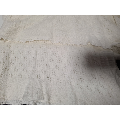 240 - A collection of 5 mid 20th century Babies Wool Blankets to include 2 Scottish Gossamer Creams blanke... 