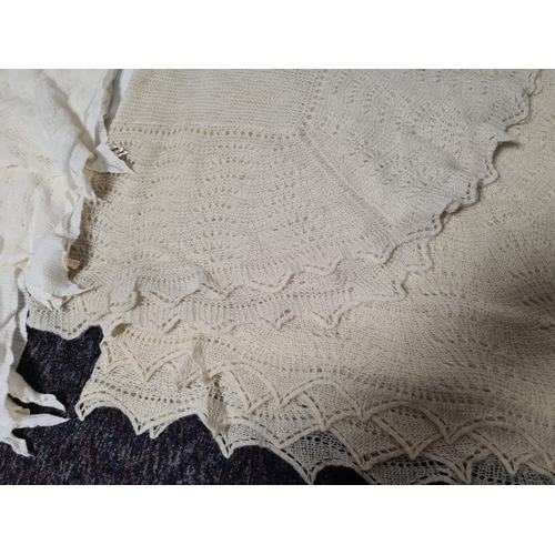 240 - A collection of 5 mid 20th century Babies Wool Blankets to include 2 Scottish Gossamer Creams blanke... 