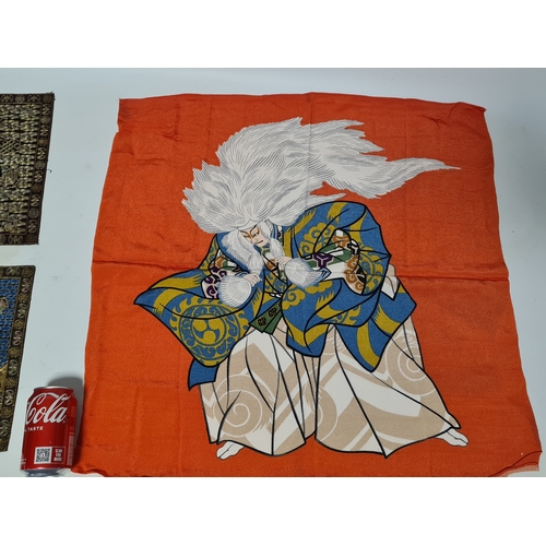 245 - A collection of early to mid 20th century East Asian fabrics to include a Kobe, Japan shirt, a Japan... 