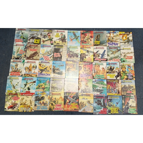 202 - A collection of 47 Commando comics, to include no stopping them, born to be brave, hit fast hit hard... 