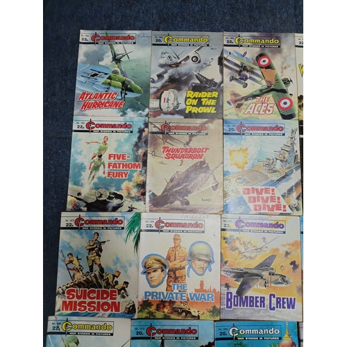 202 - A collection of 47 Commando comics, to include no stopping them, born to be brave, hit fast hit hard... 