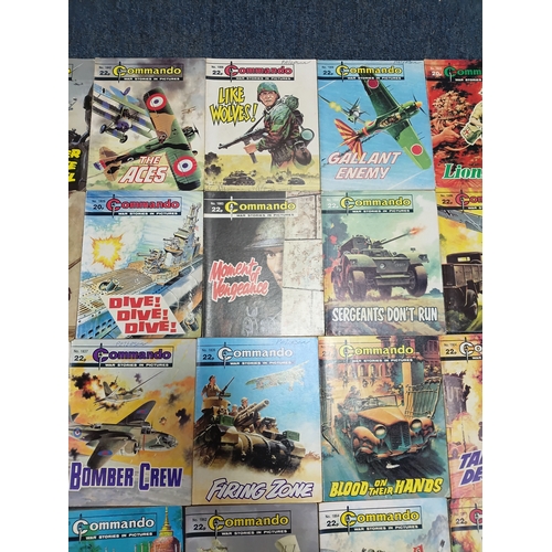 202 - A collection of 47 Commando comics, to include no stopping them, born to be brave, hit fast hit hard... 