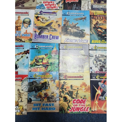 202 - A collection of 47 Commando comics, to include no stopping them, born to be brave, hit fast hit hard... 
