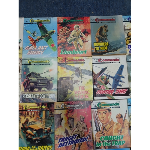 202 - A collection of 47 Commando comics, to include no stopping them, born to be brave, hit fast hit hard... 