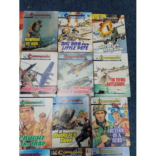 202 - A collection of 47 Commando comics, to include no stopping them, born to be brave, hit fast hit hard... 