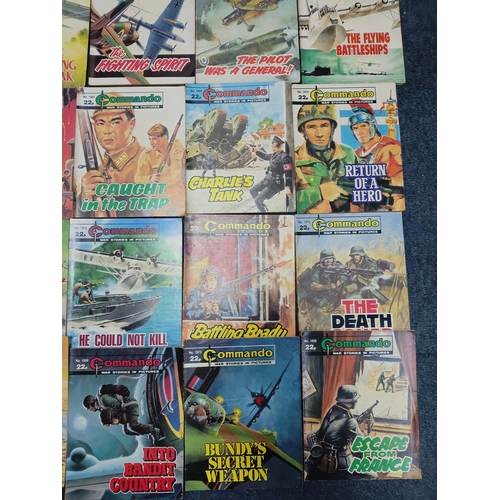 202 - A collection of 47 Commando comics, to include no stopping them, born to be brave, hit fast hit hard... 