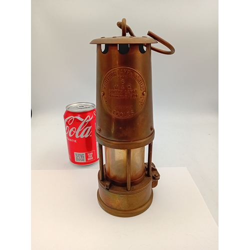 205 - PROTECTOR LAMP Type 6. Vintage safety mining lamp