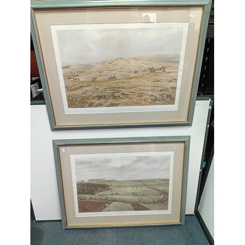 103 - The two prints are based on the 1909 work of British artist Godfrey Douglas Giles. Edwardian art foc... 