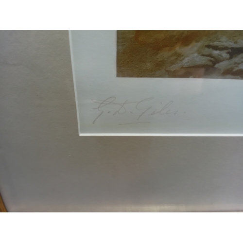 103 - The two prints are based on the 1909 work of British artist Godfrey Douglas Giles. Edwardian art foc... 