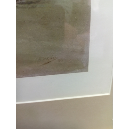 103 - The two prints are based on the 1909 work of British artist Godfrey Douglas Giles. Edwardian art foc... 