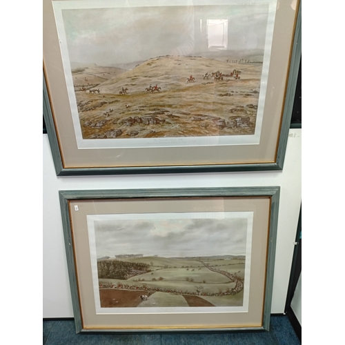 103 - The two prints are based on the 1909 work of British artist Godfrey Douglas Giles. Edwardian art foc... 