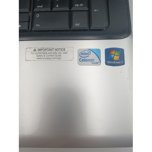 208 - A working Compaq Presario CQ71 laptop with a 17.3 inches screen, widows 7, 3 GB of ram, Intel Pentiu... 