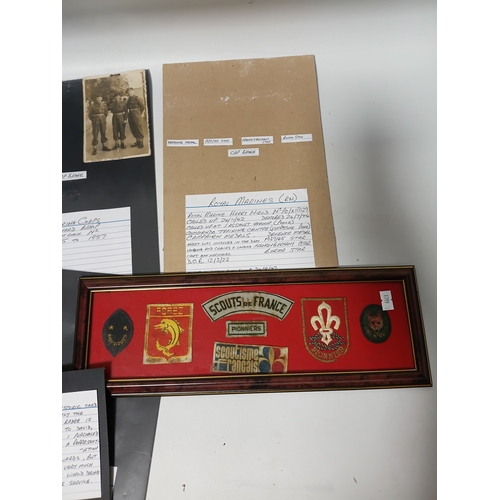 211 - A collection of army memorabilia. To include, regular army certificate of service, a certificate of ... 
