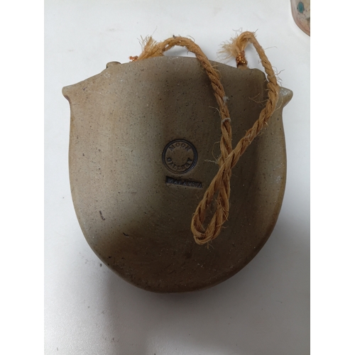 291 - A collection of 5 vintage ceramic items. To include, candle sticks, trinket boxes, a wall pocket and... 