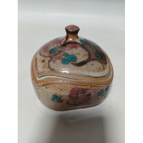 291 - A collection of 5 vintage ceramic items. To include, candle sticks, trinket boxes, a wall pocket and... 