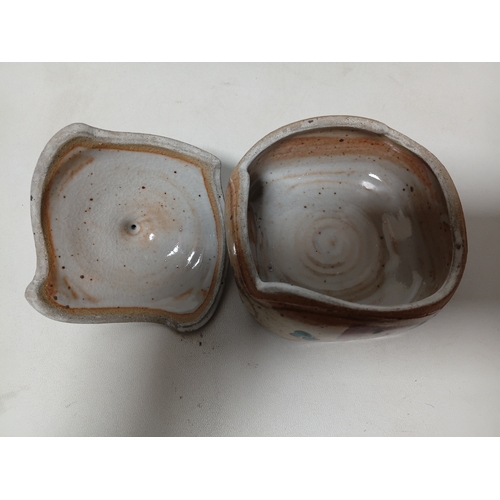 291 - A collection of 5 vintage ceramic items. To include, candle sticks, trinket boxes, a wall pocket and... 
