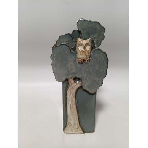 291 - A collection of 5 vintage ceramic items. To include, candle sticks, trinket boxes, a wall pocket and... 