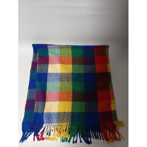 292 - A collection of 6 vintage blankets, all with different colours and patterns.