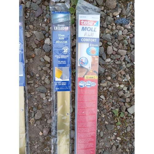 197 - A collection of door insulators & rain deflectors.
