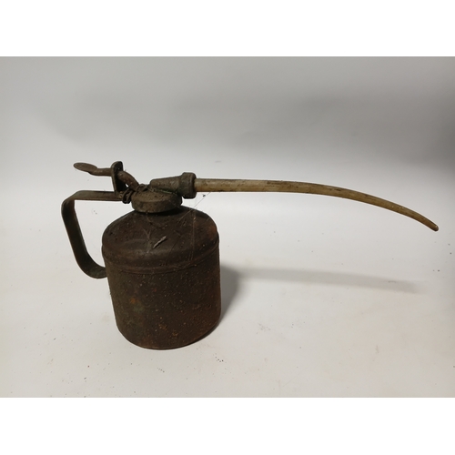 171 - A collection of hand tools. To include, hammers, carpenter scribs, an oil can and more.