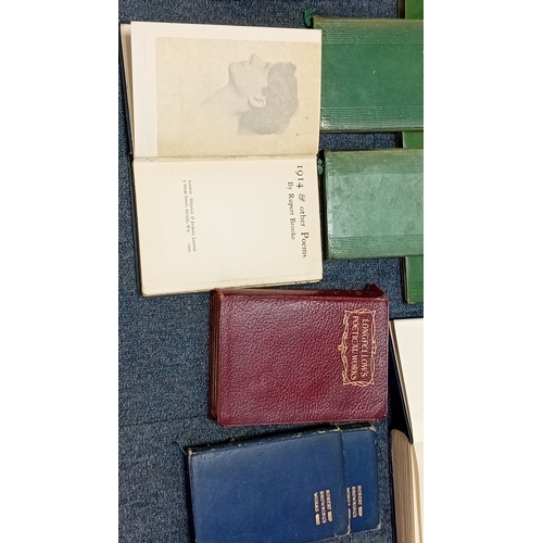 11 - A collection of cloth-bound literature, including a gilt-decorated Charles Dickens ‘London Edition’ ... 