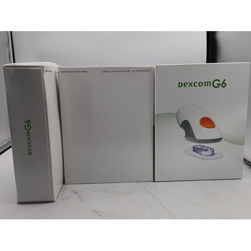 22 - A quantity of Dexcom G6 continuous glucose monitoring supplies, comprising three boxed sensor kits, ... 