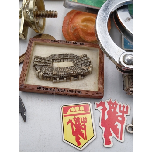 24 - A quantity of assorted novelty souvenirs and small collectibles, including resin and enamel fridge m... 