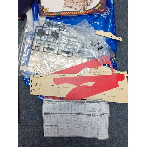 28 - ROKR “3D Pinball” wooden model kit, Circus-themed; comprising the original box, assembly booklet, la... 