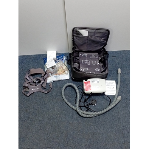 46 - Salter Labs AIRE Elite compressor nebuliser set (Ref 8353-1), with corrugated hose, power lead, asso... 