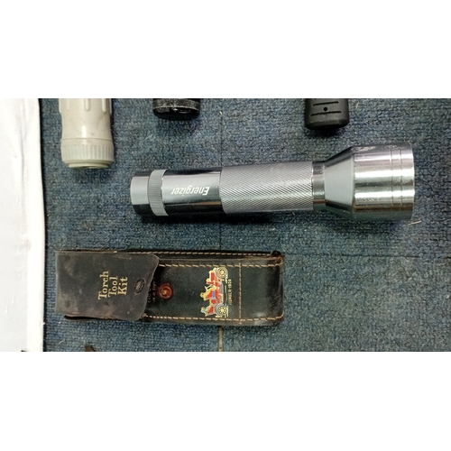 55 - A group of assorted hand tools and torches, including a Humber motoring torch tool kit in case, an E... 