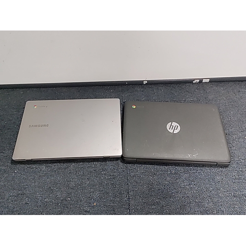 64 - A group of three untested laptops to include; a Toshiba Portege, a Samsung Chromebook XE310XBA and a... 