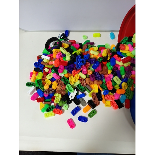 58 - A Better Bricks tub full of a variety of different Better Blocks pieces