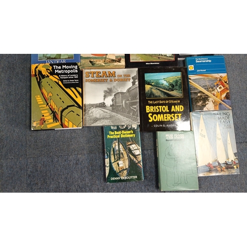 67 - A group of hardback and paperback books on sailing and seamanship, yachting navigation, and British ... 