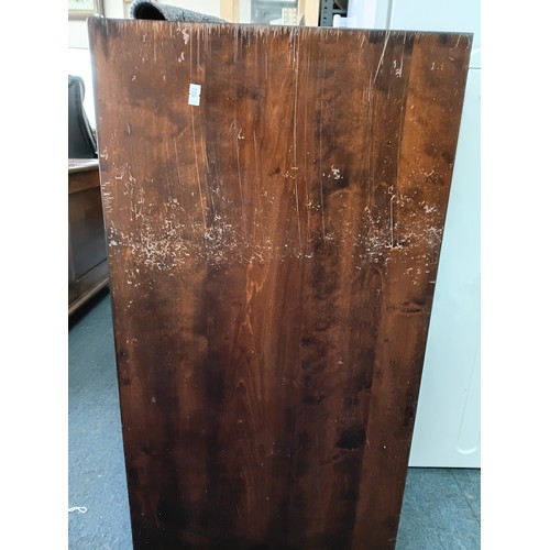 118 - Contemporary hardwood chest of drawers of rectangular form, fitted with an arrangement of graduated ... 