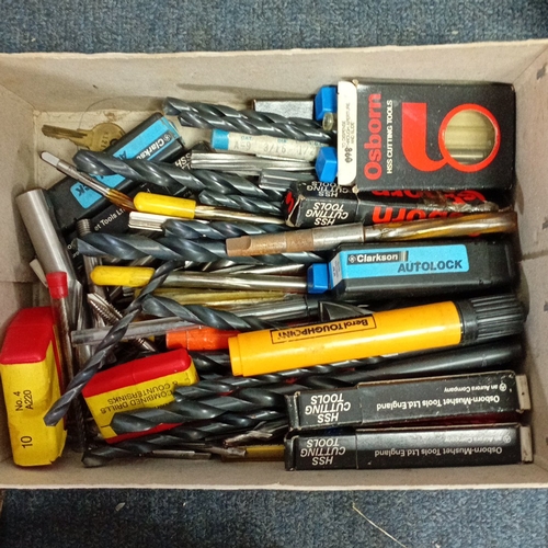 97 - A quantity of machinists’ cutting tools, including boxed twist drill sets, taps and dies, reamers, c... 
