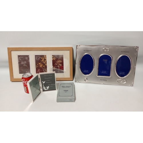 36 - A mixed group of 20th century domestic and decorative items including a mantel clock, framed nautica... 