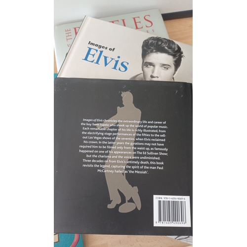 56 - A group of popular-music illustrated books and magazines, largely Beatles and Elvis Presley interest... 