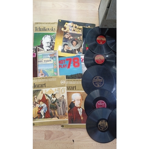 5 - A quantity of 78 rpm shellac records, various labels including Decca, Columbia, Parlophone, Rex and ... 