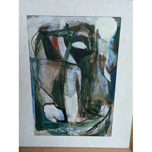 129 - A pair of original oil abstract landscape paintings by Peter Lanyon. Both signed to rear. Largest me... 
