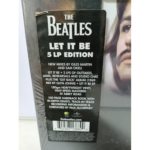 353 - The Beatles Let It Be, delixe edition vinyl record box set, New and sealed