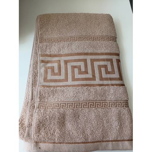 Beige Egyptian cotton Greek XL jumbo towel